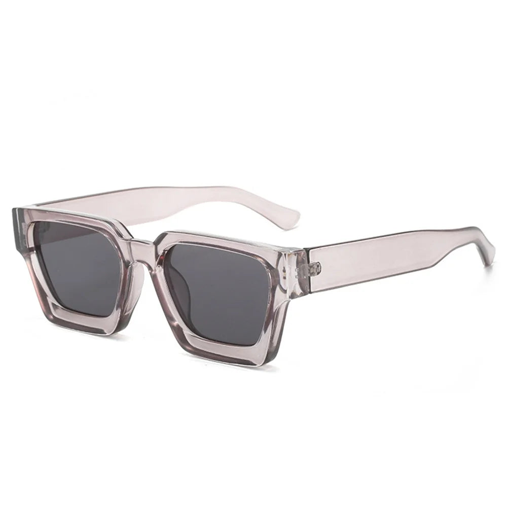 Modne Okulary Przeciwsłoneczne Unisex z Kwadratową Ramką UV400 - Stylowe i Eleganckie Ochrona przed Słońcem 16