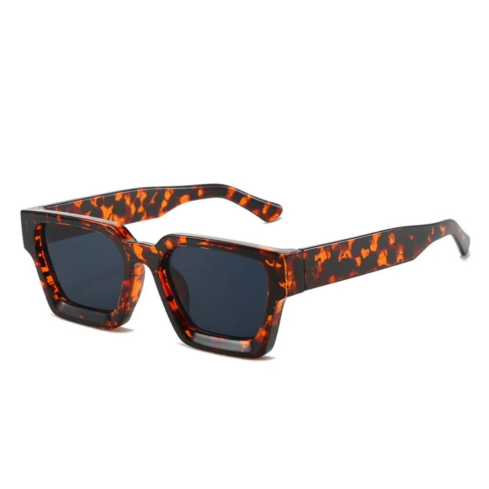 Modne Okulary Przeciwsłoneczne Unisex z Kwadratową Ramką UV400 - Stylowe i Eleganckie Ochrona przed Słońcem 19