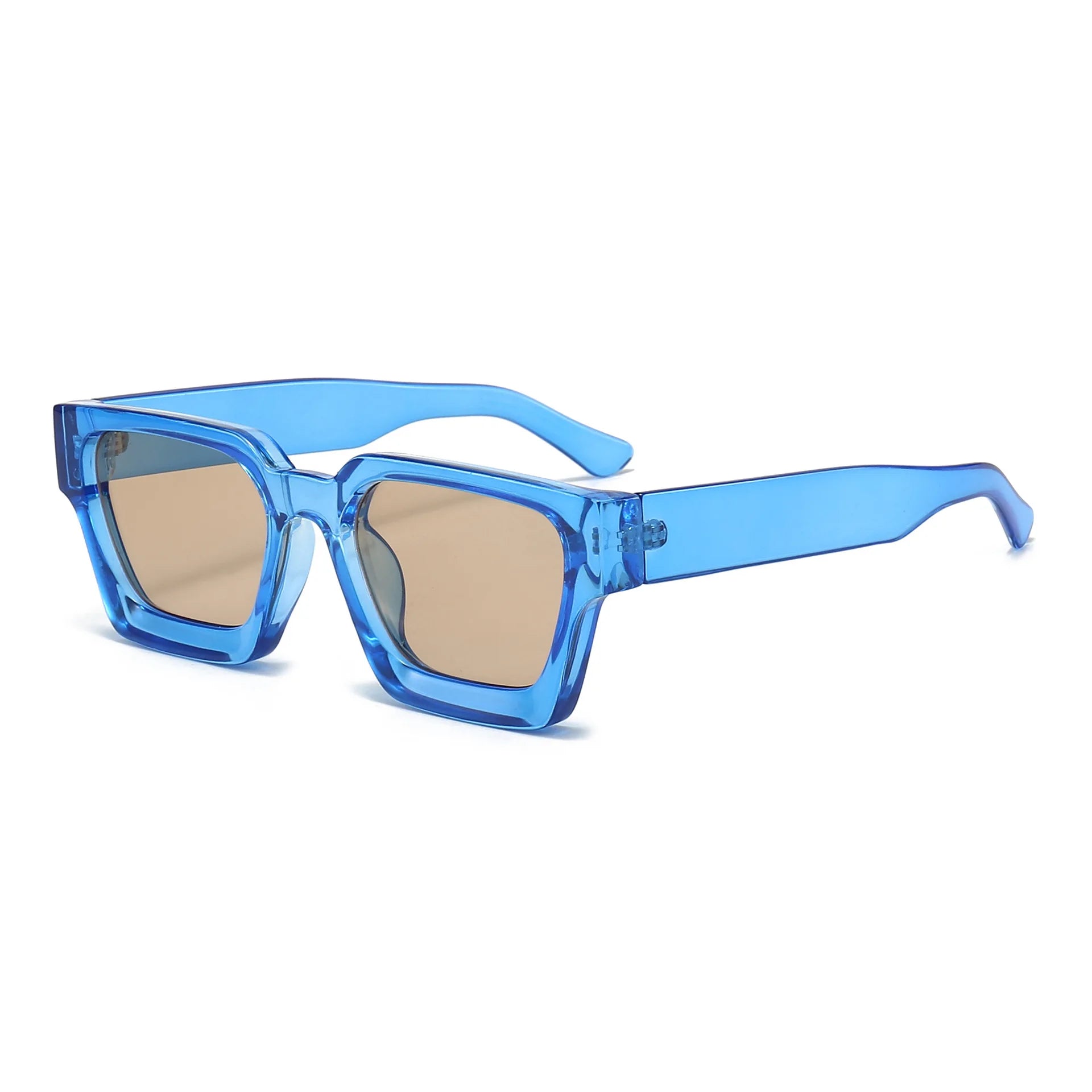 Modne Okulary Przeciwsłoneczne Unisex z Kwadratową Ramką UV400 - Stylowe i Eleganckie Ochrona przed Słońcem 22