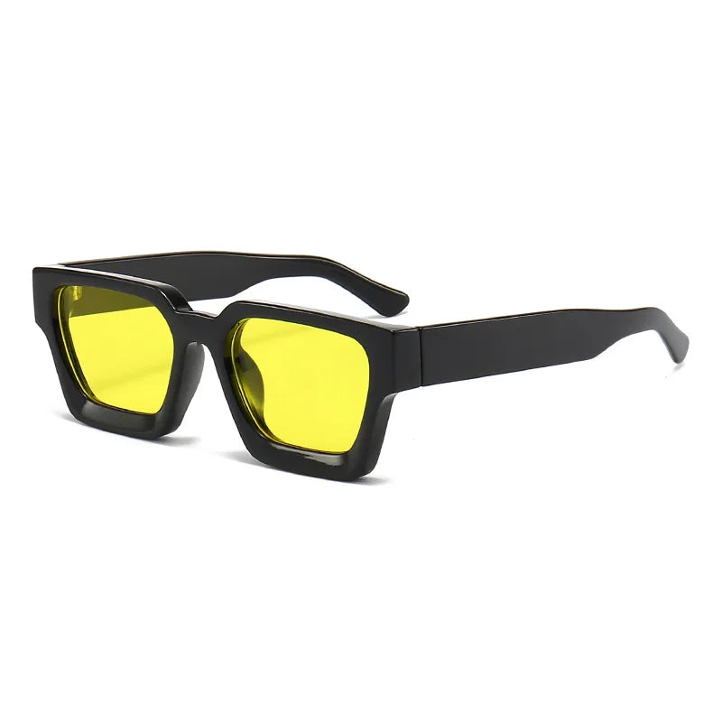 Modne Okulary Przeciwsłoneczne Unisex z Kwadratową Ramką UV400 - Stylowe i Eleganckie Ochrona przed Słońcem 23