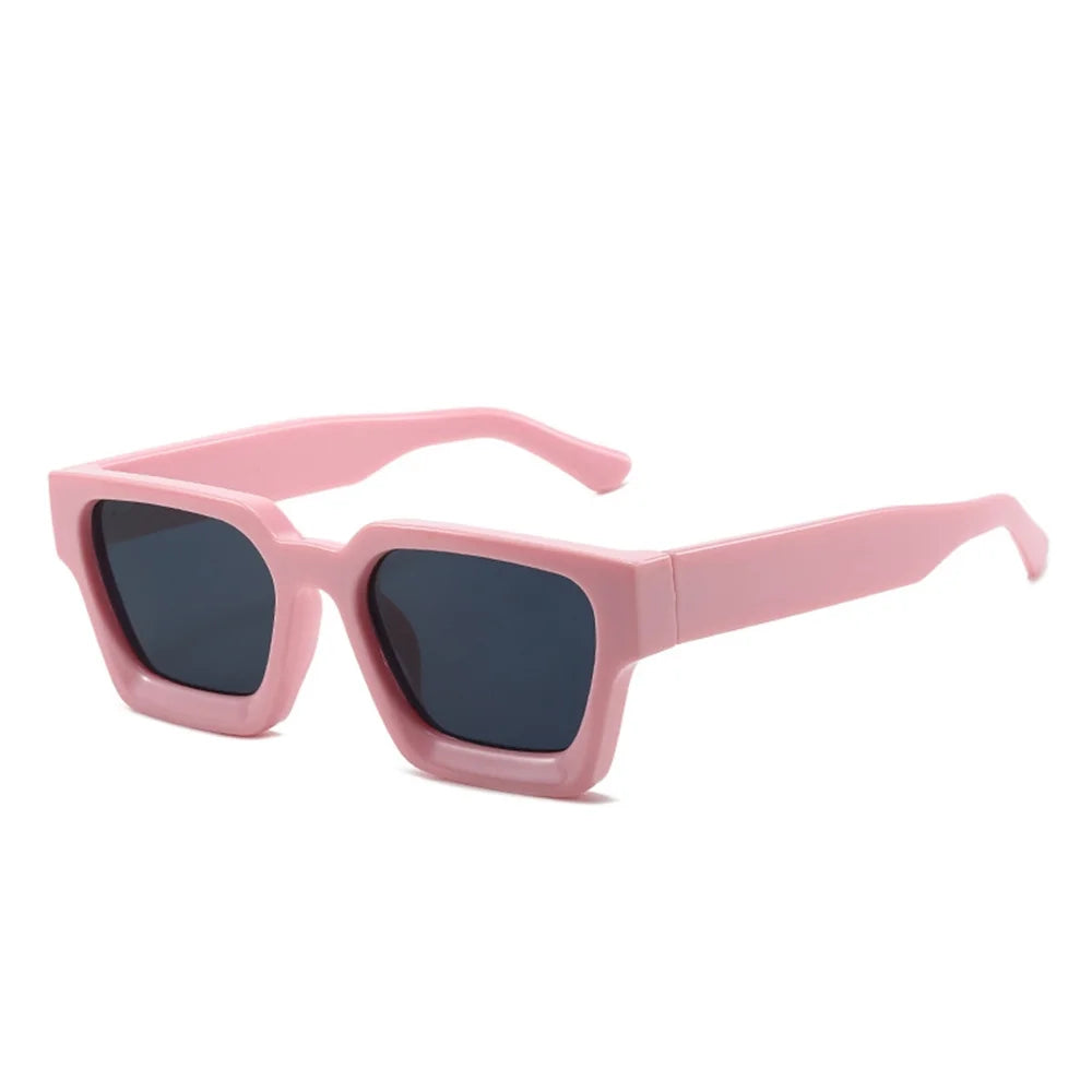 Modne Okulary Przeciwsłoneczne Unisex z Kwadratową Ramką UV400 - Stylowe i Eleganckie Ochrona przed Słońcem 25