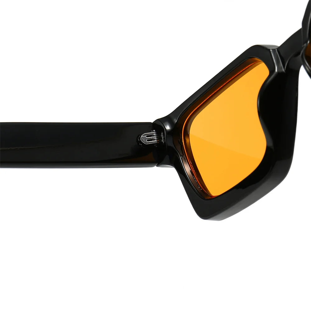 Modne Okulary Przeciwsłoneczne Unisex z Kwadratową Ramką UV400 - Stylowe i Eleganckie Ochrona przed Słońcem 4