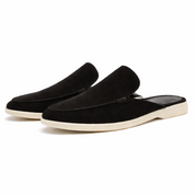 Mokasyny Męskie Czarne Ortopedyczne z Arch Support - Wygodne Buty Mokasyny Męskie na Lato 1