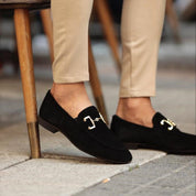 Mokasyny Męskie Czarne Z Arch Support - Eleganckie Buty Mokasyny Męskie Slip-On 2
