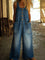 Ogrodniczki Damskie Jeansowe Vintage - Styl Casual, Wygodne Ogrodniczki Damskie Do Codziennych Stylizacji 1