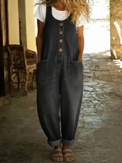 Ogrodniczki Damskie Jeansowe Vintage - Styl Casual, Wygodne Ogrodniczki Damskie Do Codziennych Stylizacji 2