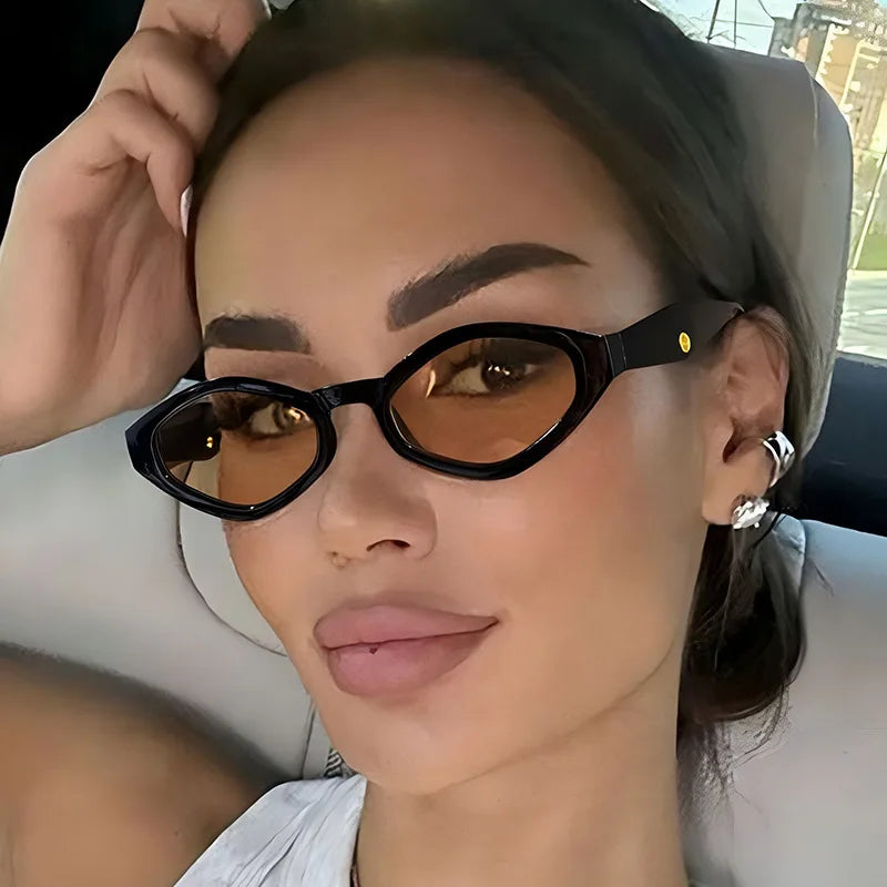 Okulary Przeciwsłoneczne Damskie Kocie Oczy, Modny Design, Ochrona UV, Stylowy Dodatek na Lato 0