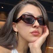 Okulary Przeciwsłoneczne Retro z Grubymi Oprawkami - Stylowe Okulary Przeciwsłoneczne Męskie i Damskie na Lato 3