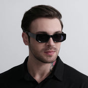 Okulary Przeciwsłoneczne Retro z Grubymi Oprawkami - Stylowe Okulary Przeciwsłoneczne Męskie i Damskie na Lato 5