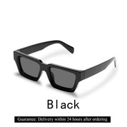 Okulary Przeciwsłoneczne Retro z Grubymi Oprawkami - Stylowe Okulary Przeciwsłoneczne Męskie i Damskie na Lato 7