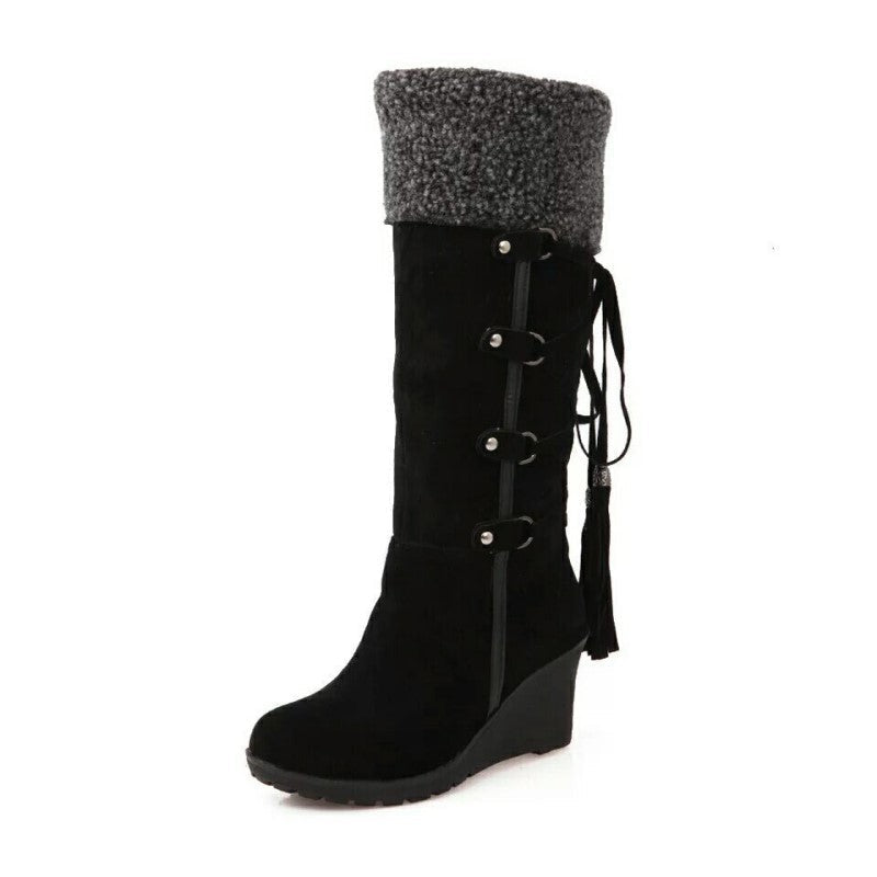 Orthopedic Winter Boots with Arch Support for Women Stylish Warm Wedge Shoes 4