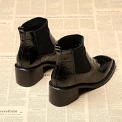Ortopedyczne botki damskie z arch support na średnim obcasie 3