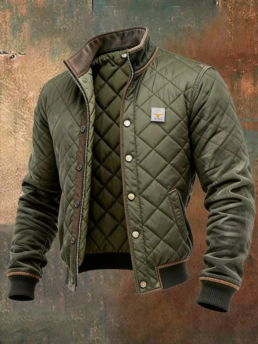Sebastian | Herren Steppjacke Wattierte Bomberjacke Knitterfreie Winterjacke 0