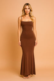 SANTORINI | Sukienka maxi slim