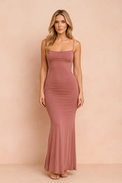SANTORINI | Sukienka maxi slim