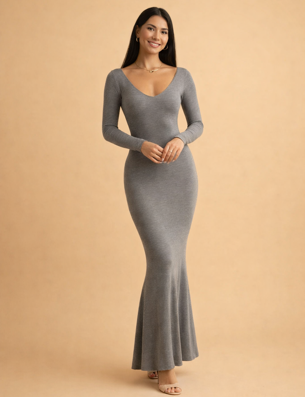 SANTORINI | Sukienka maxi slim