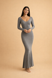 SANTORINI | Sukienka maxi slim