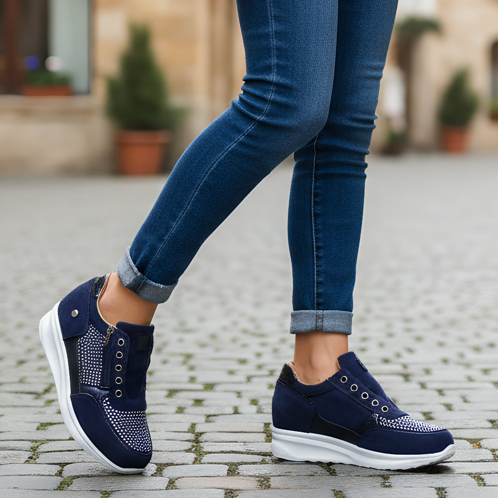 Sneakersy Damskie Ortopedyczne z Zamkiem - Wygodne i Stylowe na Co Dzień 3