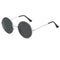 Stylowe Okrągłe Okulary Przeciwsłoneczne Unisex w Czerwonym i Żółtym Kolorze - Modny Design i Ochrona UV 10