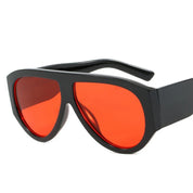 Stylowe Okulary Przeciwsłoneczne Damskie Pilotki z Dużymi Oprawkami - Modny Design i Ochrona UV 4