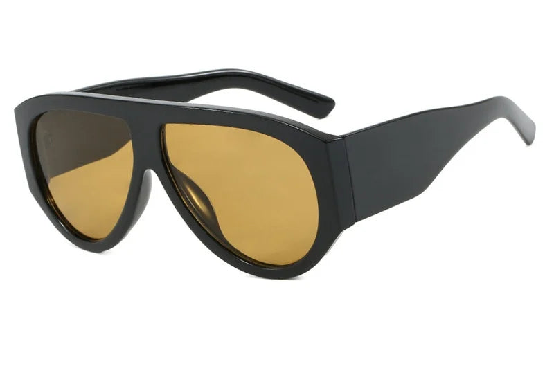Stylowe Okulary Przeciwsłoneczne Damskie Pilotki z Dużymi Oprawkami - Modny Design i Ochrona UV 6