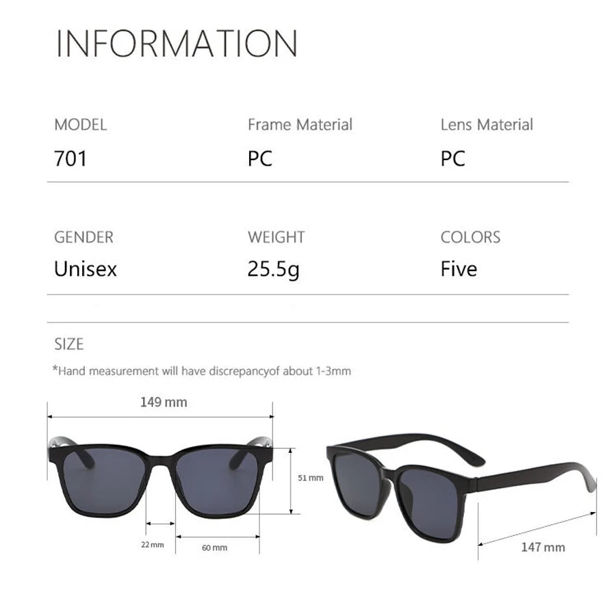 Stylowe Okulary Przeciwsłoneczne Damskie Retro z Kwadratową Oprawką, Ochrona UV, Modny Design 5