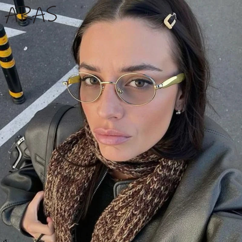 Stylowe Owalne Okulary Przeciwsłoneczne Damskie w Stylu Vintage - Elegancka Ochrona i Wyjątkowy Design 1