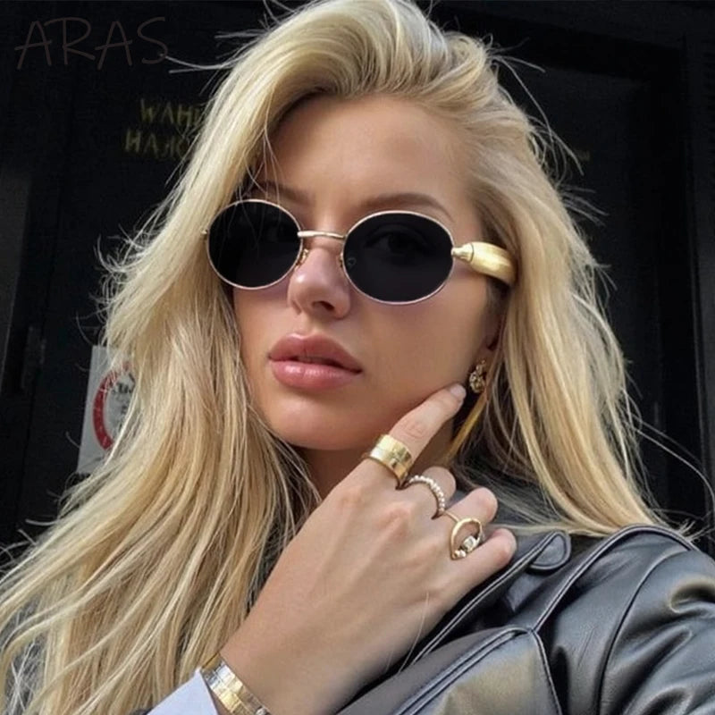 Stylowe Owalne Okulary Przeciwsłoneczne Damskie w Stylu Vintage - Elegancka Ochrona i Wyjątkowy Design 5