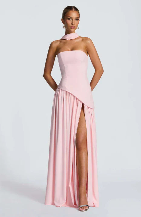 Sukienka Maxi Bez Ramiączek - Elegancka Sukienka Letnia Maxi na Wesele i Wieczór 1