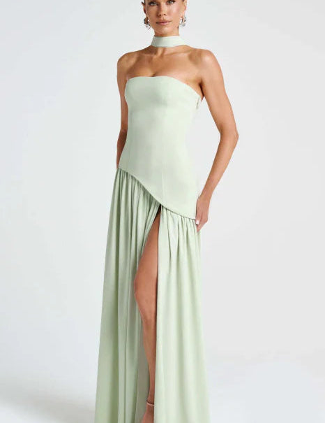 Sukienka Maxi Bez Ramiączek - Elegancka Sukienka Letnia Maxi na Wesele i Wieczór 3