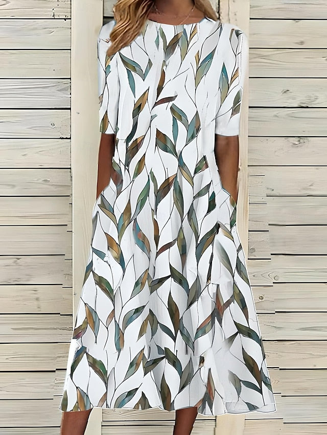 Sukienka Midi Elegancka w Kwiaty – Stylowy Krój na Wesele i Letnie Imprezy 2
