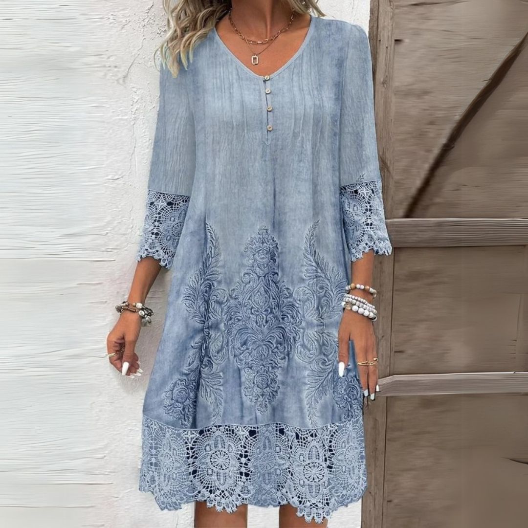 Sukienka Midi W Kwiaty Elegancka na Wesele - Stylowa i Wygodna Sukienka na Lato 0