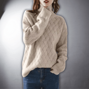 Sweter Oversize Damski Luźny Krój Komfortowy Styl na Co Dzień 2