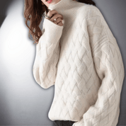 Sweter Oversize Damski Luźny Krój Komfortowy Styl na Co Dzień 5