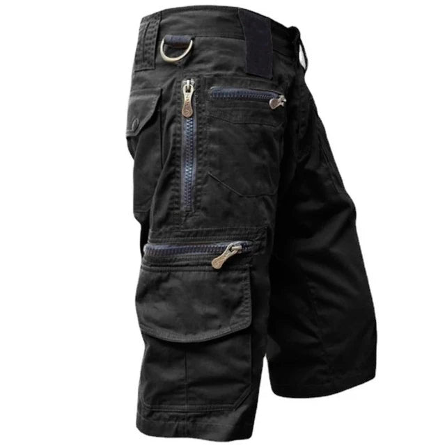 Szorty męskie cargo outdoorowe z kieszeniami, funkcjonalne, stylowe, idealne do aktywności na świeżym powietrzu 2