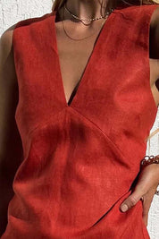 Viviane | Damska mini sukienka z dekoltem w serek 5