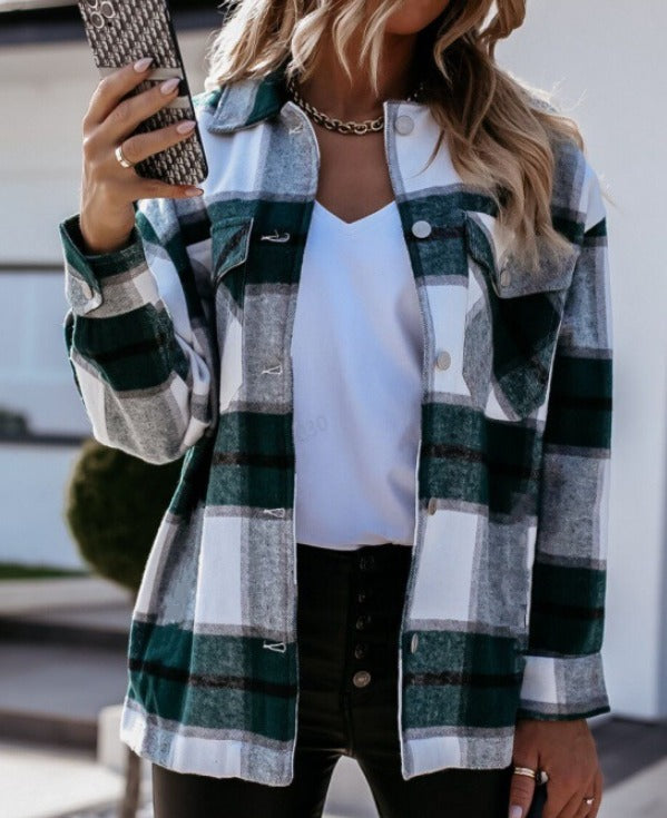 MAXIMA | Elegancka wiosenna koszula-sweter