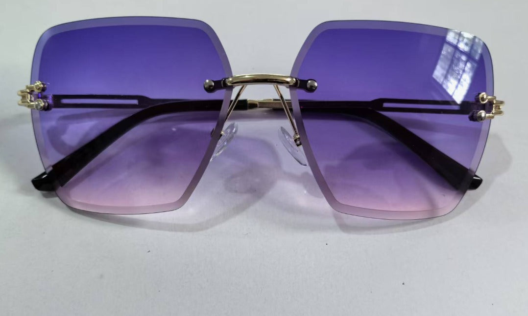 Okulary Przeciwsłoneczne Damskie Bez Oprawek Oversize – Vintage, UV400, Lato 2026