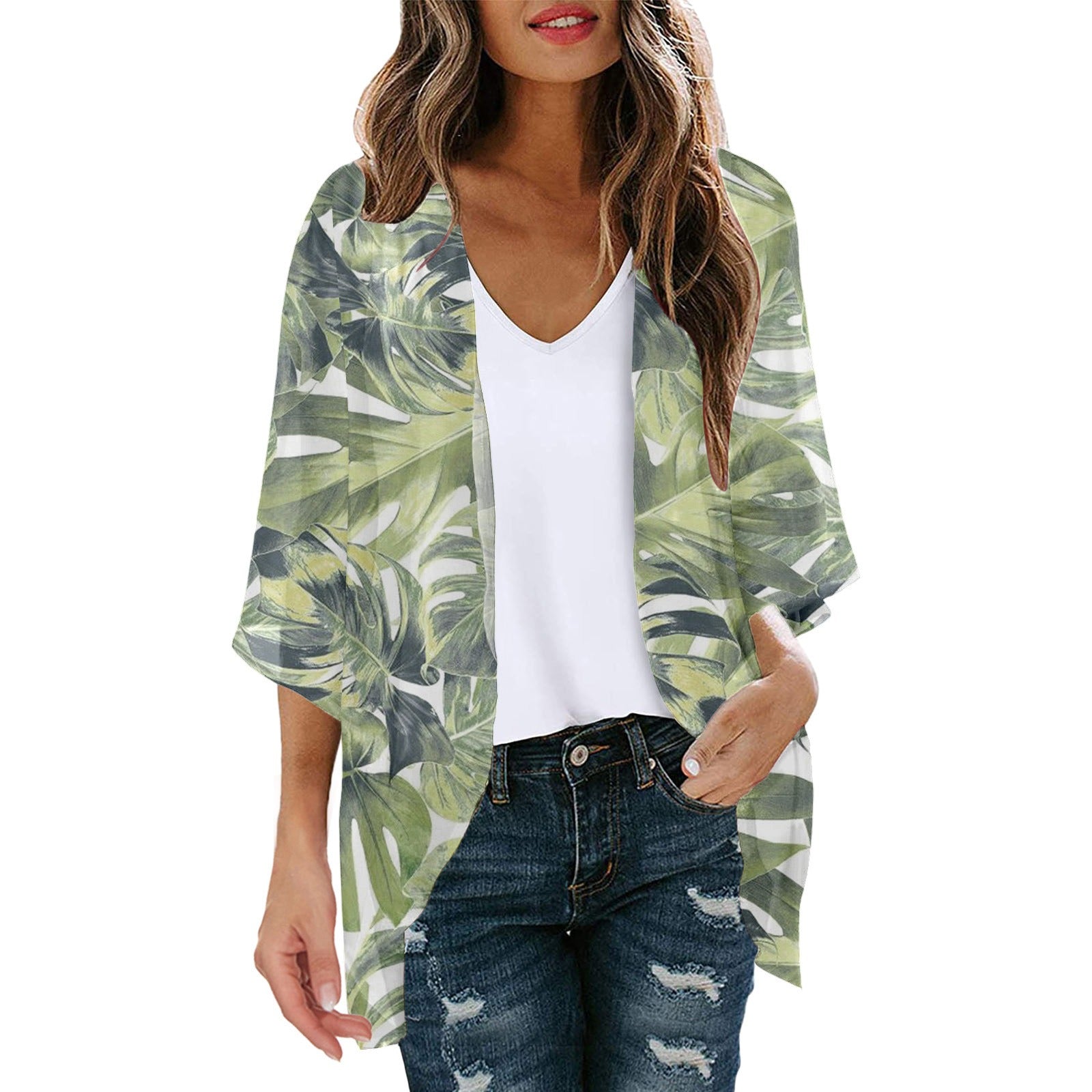 Amiri | Przewiewne damskie kimono z nadrukiem