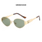 Złote okulary przeciwsłoneczne dla kobiet - modny retro design 2