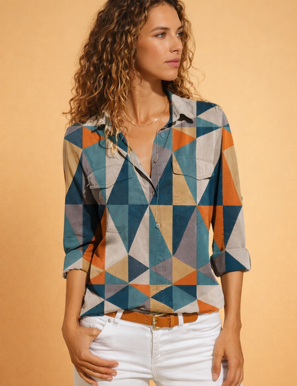 european-model-geometric-print-blouse-womens-top-studio-posed-shot-warm-sand-background.png
