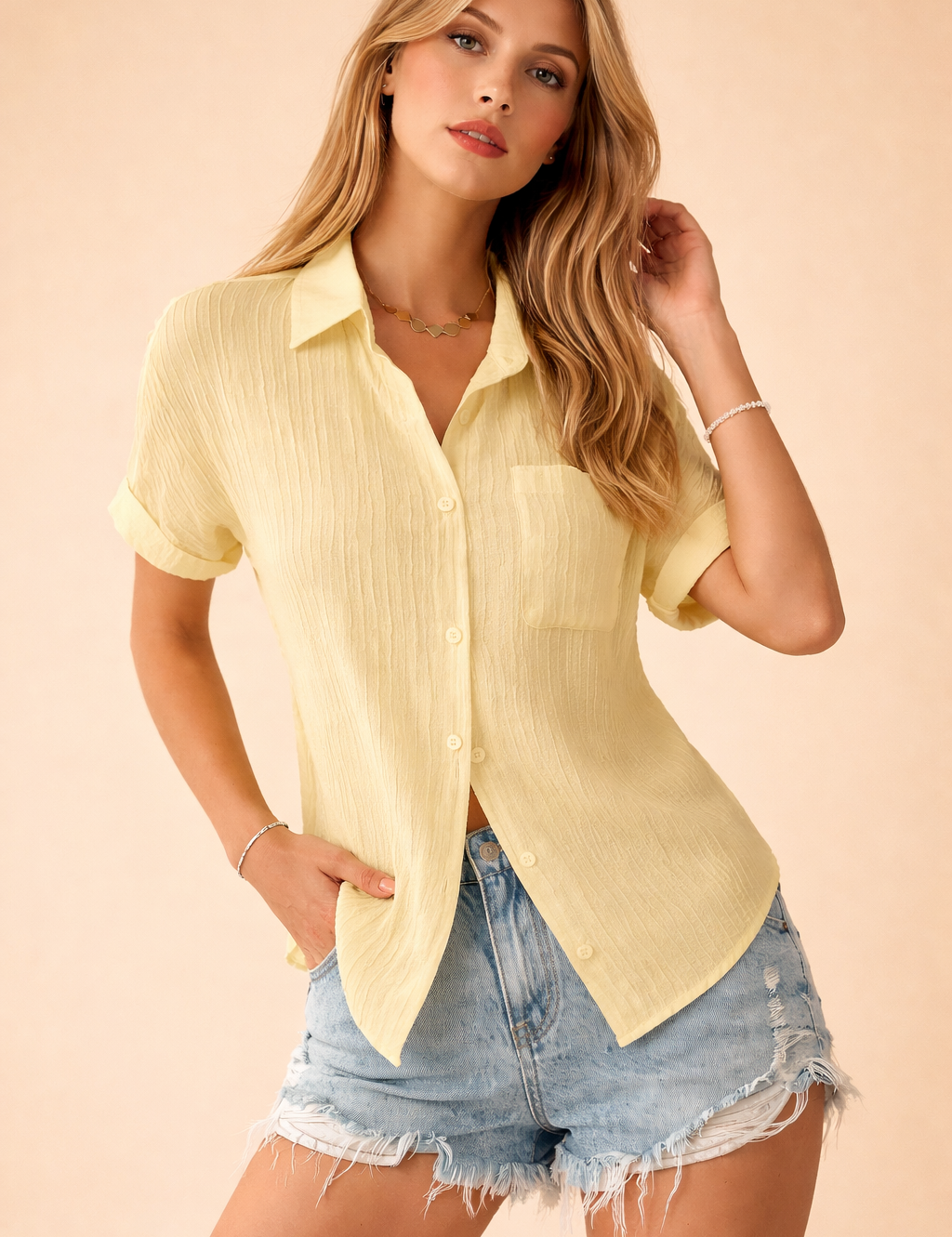 CHARLOTTE | Elegancka koszulka polo z krótkim rękawem