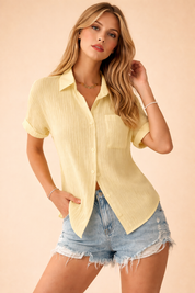CHARLOTTE | Elegancka koszulka polo z krótkim rękawem