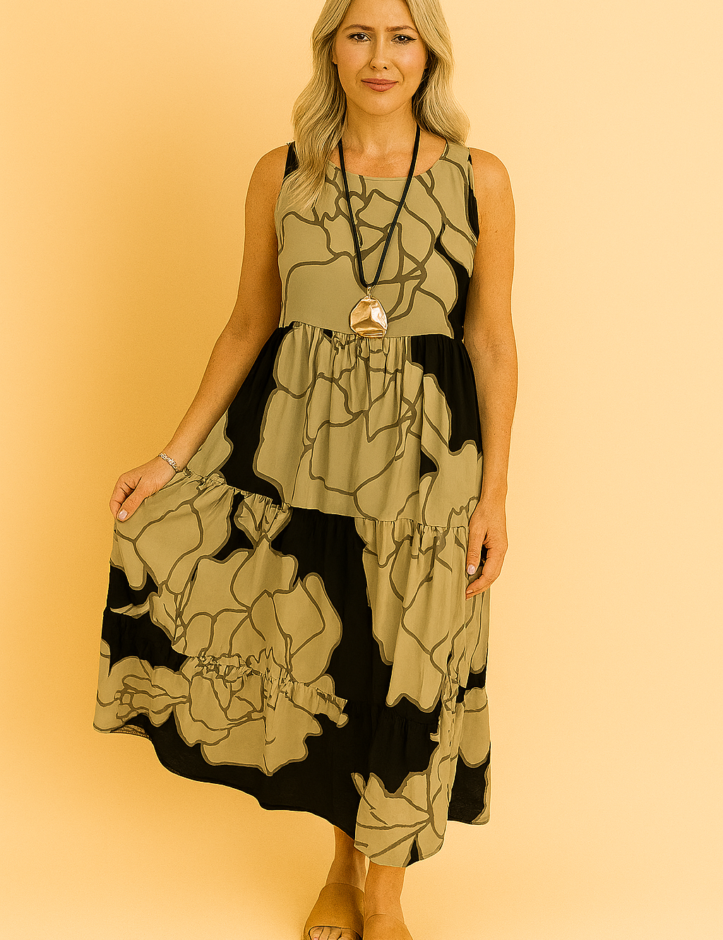 MARY | Elegancka sukienka w kwiaty dla kobiet