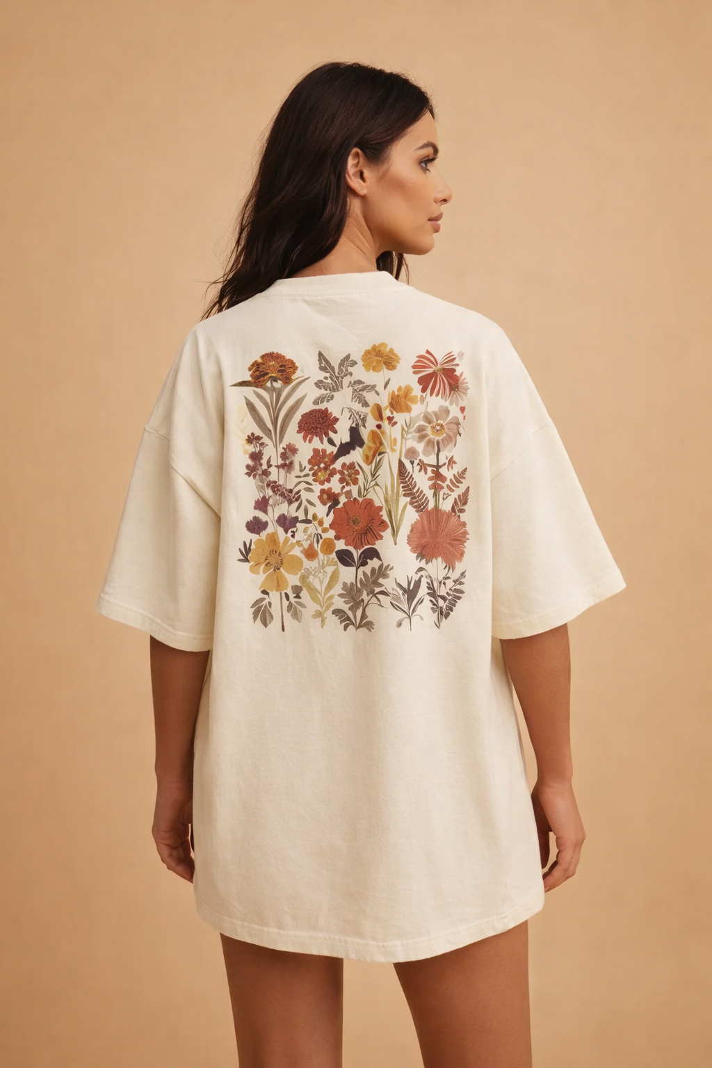 DAISY | Sukienka typu T-shirt z okrągłym dekoltem