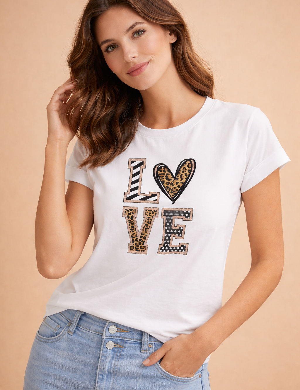 polish-model-neutral-posed-white-love-graphic-tee-studio-shot-warm-sand-background.png
